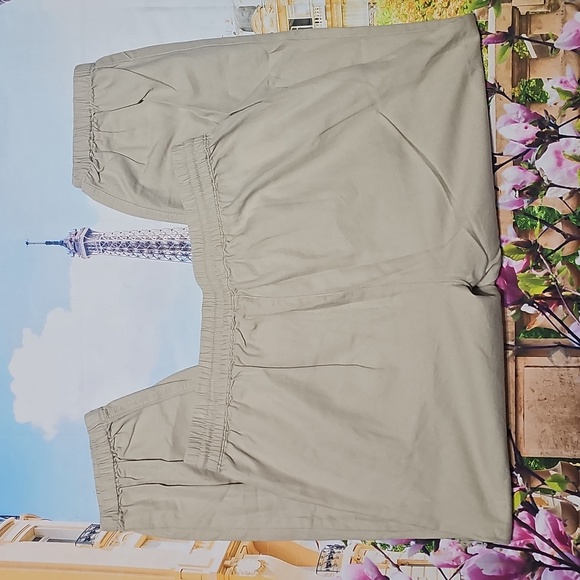 J. Crew Drawstring Tan Capri Pants Size 10P - Picture 5 of 5